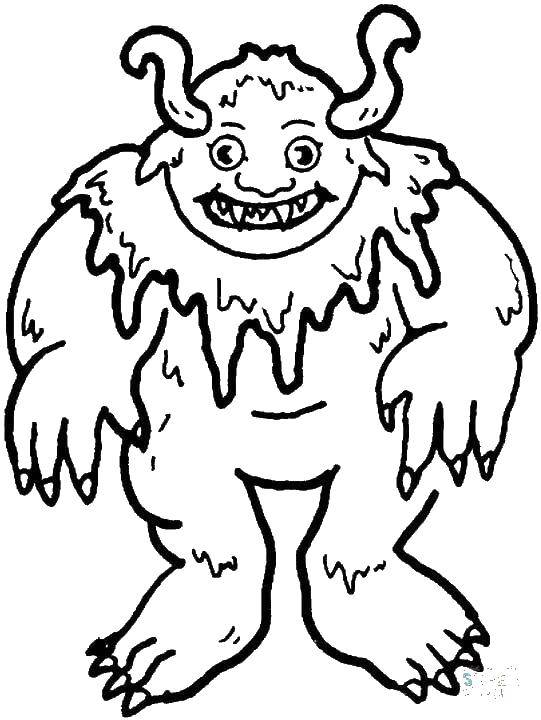 Coloring Monster.. Category Coloring pages monsters. Tags:  monsters.