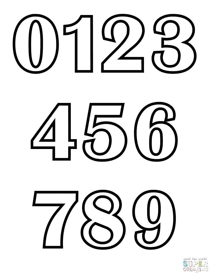 Coloring From 0 to 10. Category Numbers. Tags:  Numbers , account numbers.