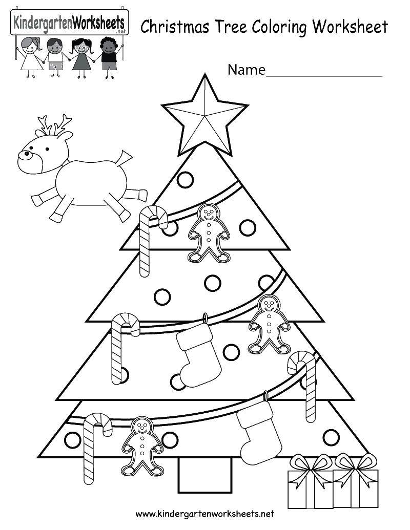 Название: Раскраска Рождественская ель. Категория: раскраски елки. Теги: елка, Рождество.