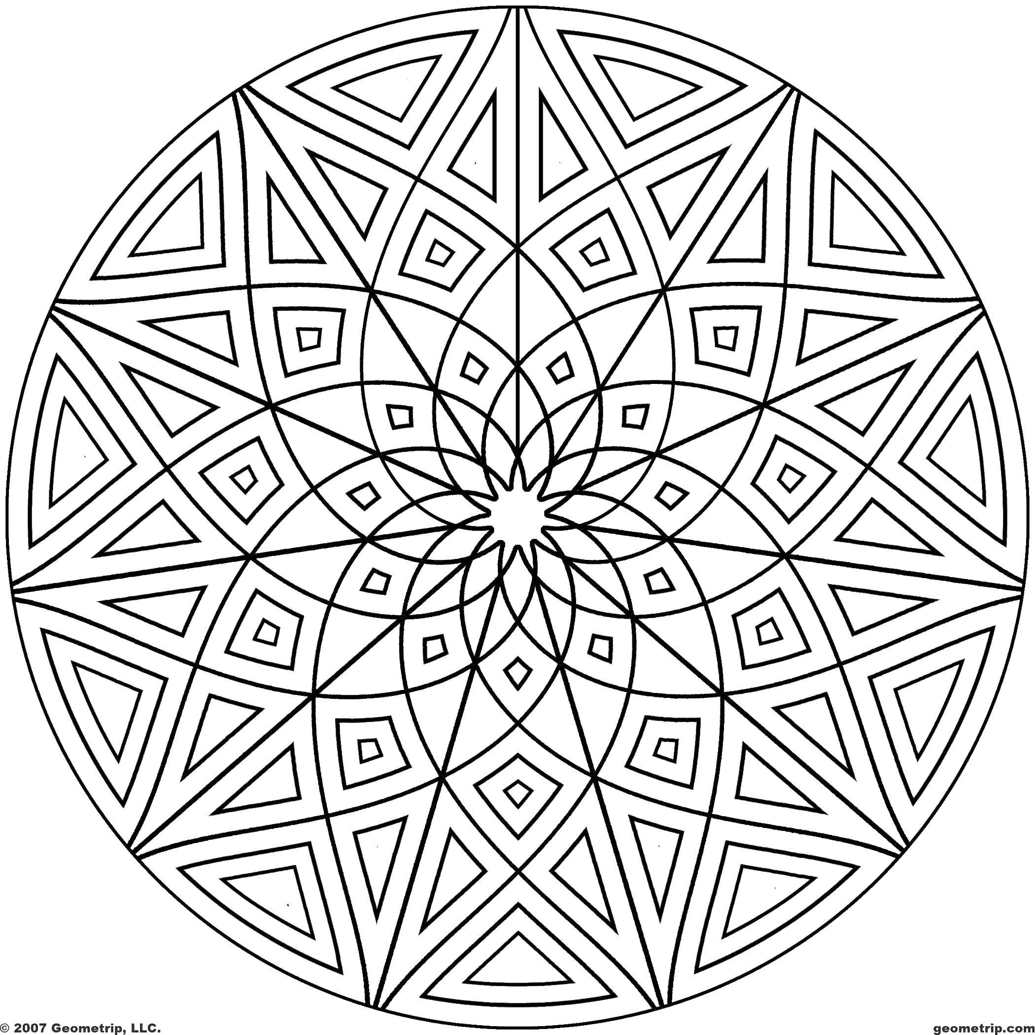 Coloring Intricate design patterns. Category Patterns. Tags:  patterns, shapes, flower.