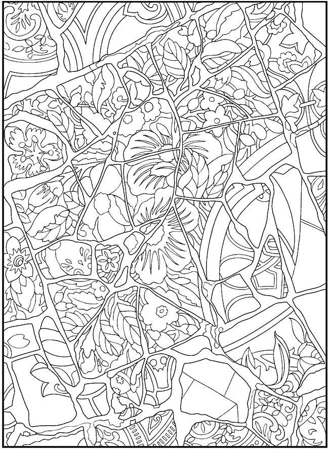 Coloring Colorful patterns. Category Patterns with flowers. Tags:  patterns, flowers, flowers.