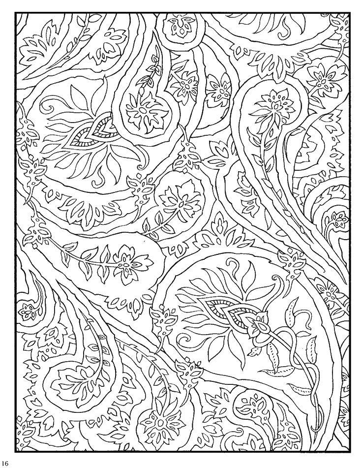 Coloring The pattern of flowers. Category Patterns. Tags:  patterns, flowers, anti-stress.
