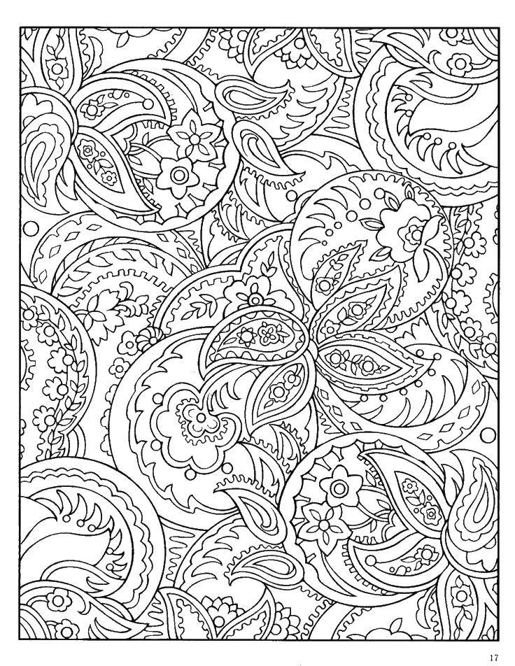 Coloring Uzorchiki and flowers. Category Patterns. Tags:  patterns, flowers, anti-stress.