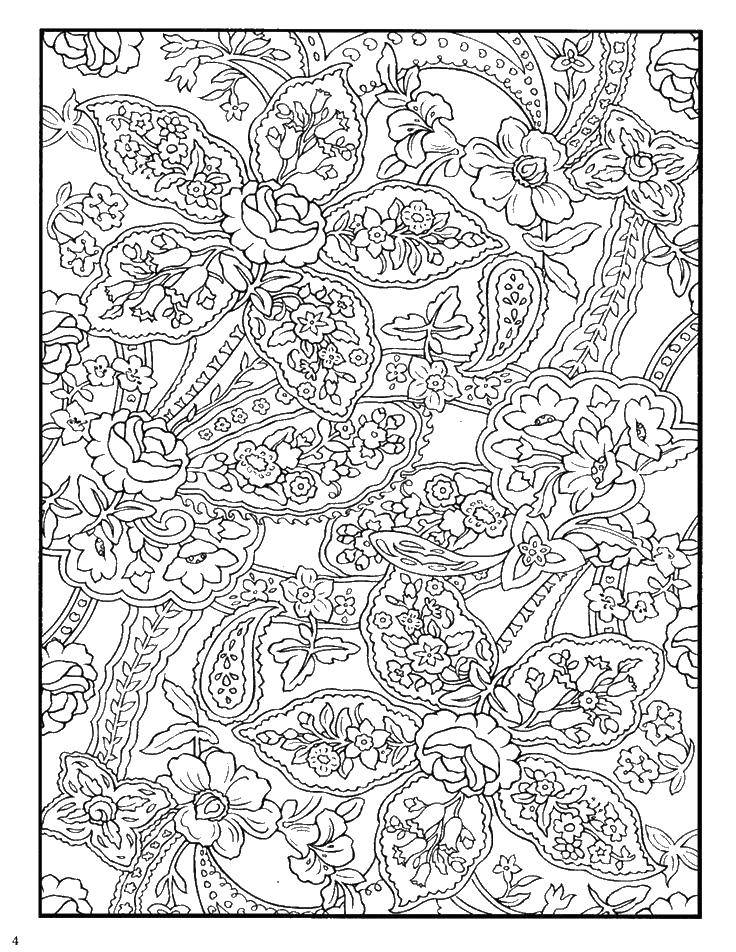 Coloring Patterns with flowers and petals. Category Patterns with flowers. Tags:  patterns with flowers, flowers, petals.
