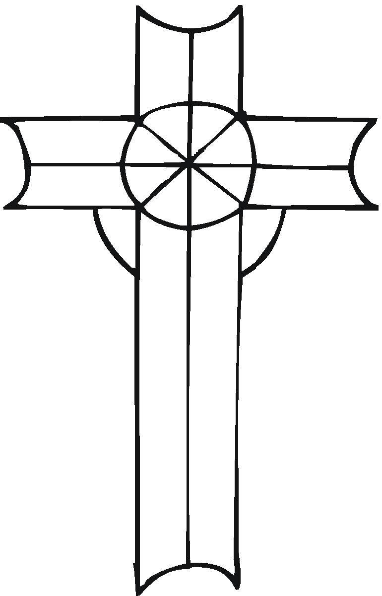 Coloring Grand cross. Category coloring pages cross. Tags:  Cross.