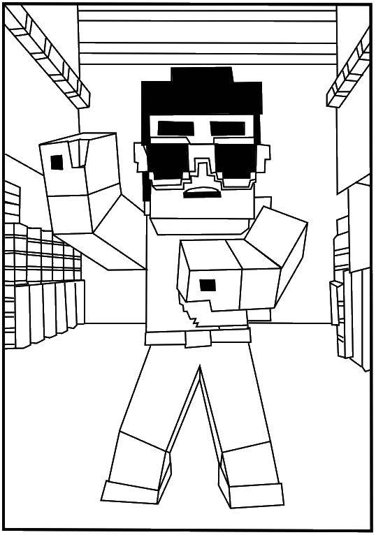 Coloring Minecraft, Elvis. Category The mainkrafta. Tags:  Games, Minecraft.