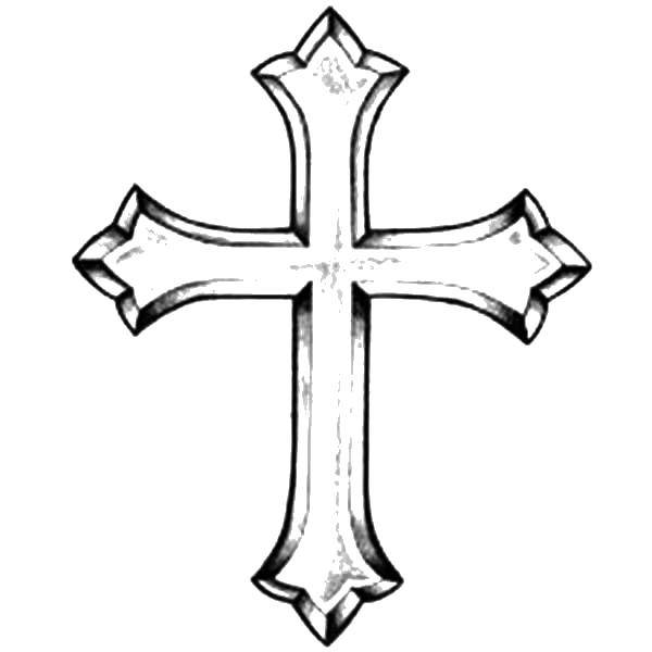 Название: Раскраска Металлический крест. Категория: раскраски крест. Теги: Крест.