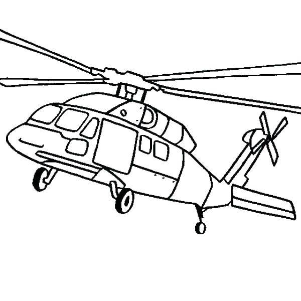 Раскраски Раскраска Взлёт вертолета Вертолеты, Раскраски мультики.