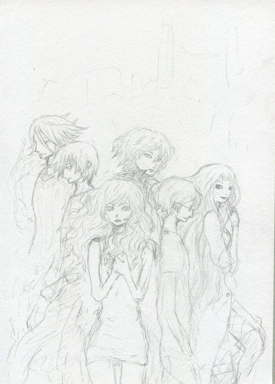 Название: Раскраска Рисуем аниме людей. Категория: аниме. Теги: аниме, девушка.