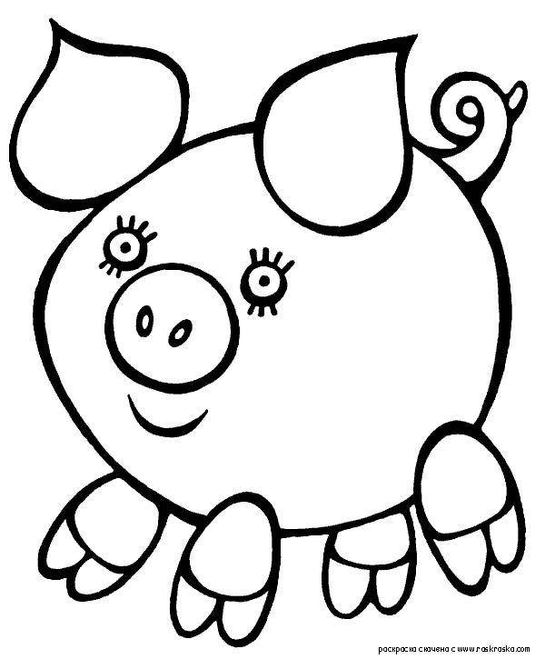 Coloring A picture of a pig. Category Pets allowed. Tags:  Pig, Piglet.