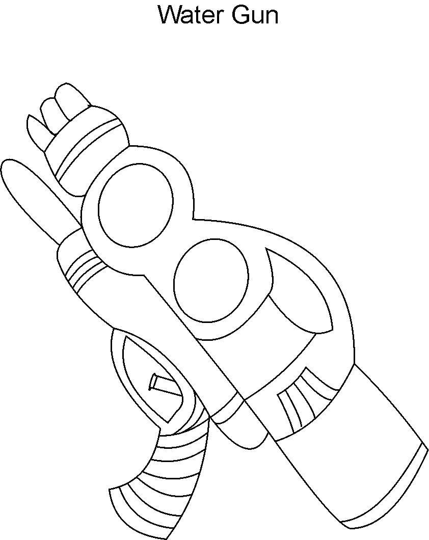 Coloring The water gun .. Category weapons. Tags:  Weapons.