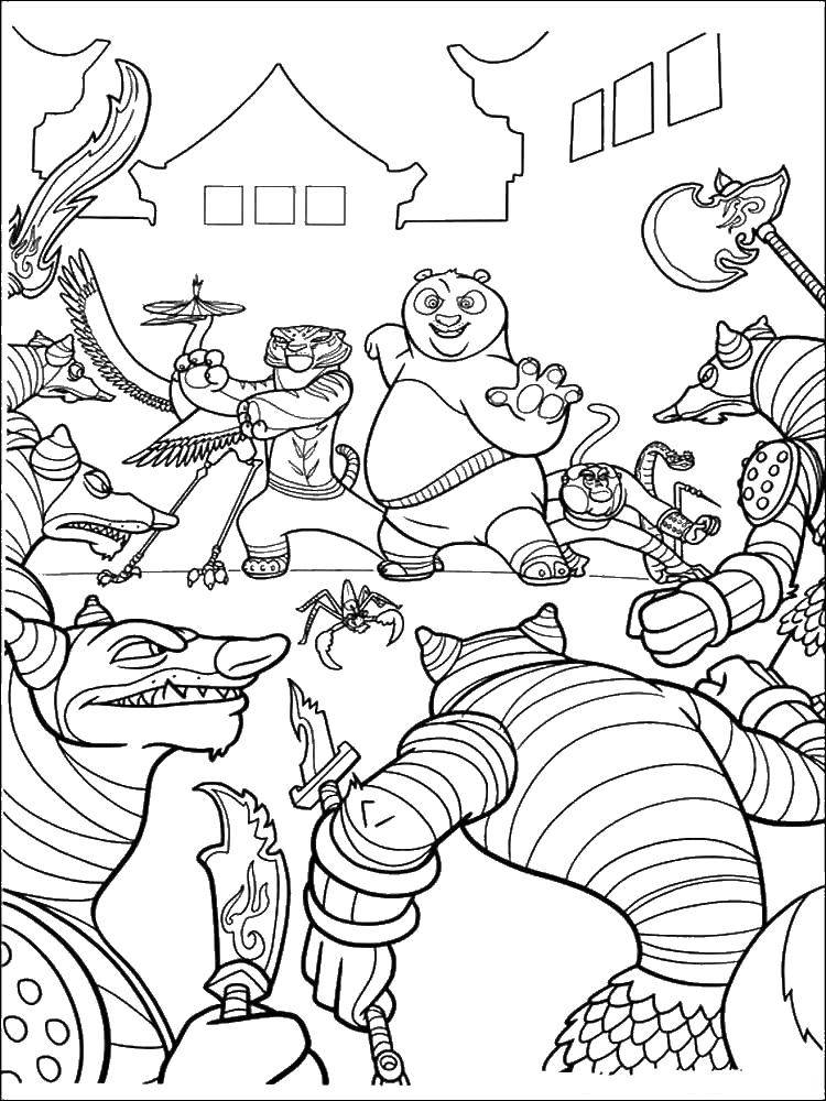 Coloring Villains by surprise. Category kung fu Panda. Tags:  Cartoon character.