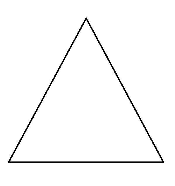 Розмальовки  Трикутник. Завантажити розмальовку трикутники, фігури.  Роздрукувати ,фігури,