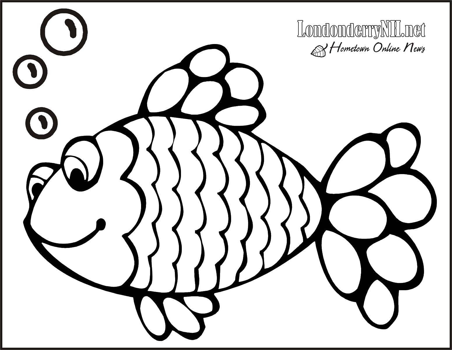 Название: Раскраска Добрая рыбка. Категория: рыбы. Теги: рыбы, рыбки.