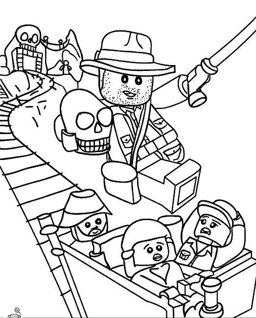 Coloring Indiana Jones. Category LEGO. Tags:  Designer, LEGO.