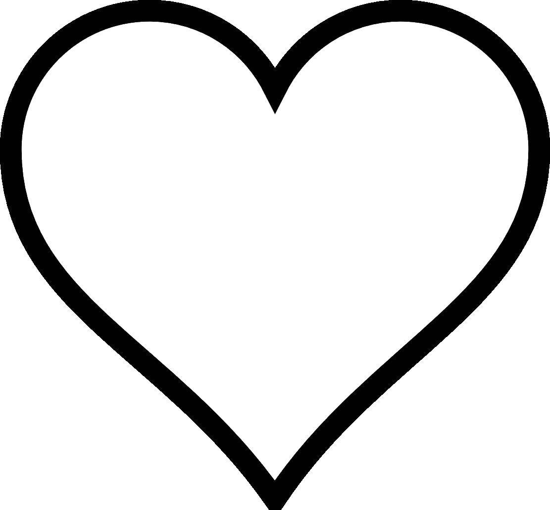 Название: Раскраска Красивое простое сердце. Категория: Я тебя люблю. Теги: Сердечко, любовь.