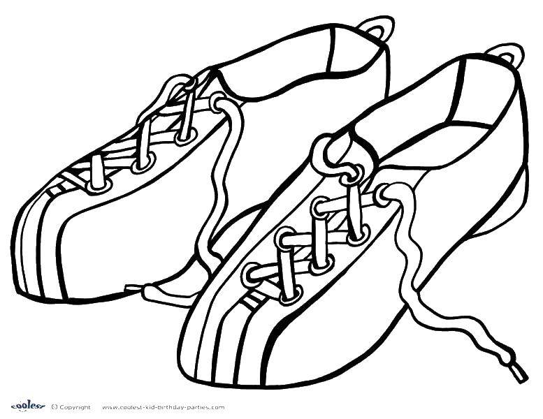Название: Раскраска Обувь для боулинга. Категория: Спорт. Теги: обувь, боулинг.