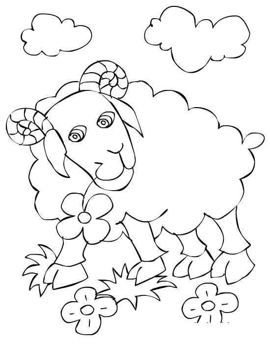 Coloring The figure of a RAM. Category Pets allowed. Tags:  RAM.