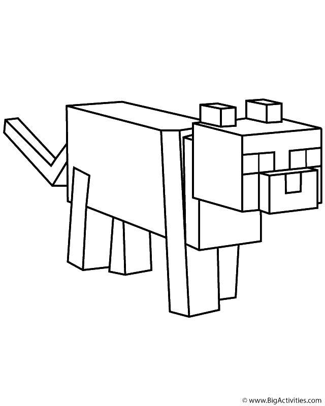 Coloring Animal from minecraft. Category The mainkrafta. Tags:  Games, Minecraft.
