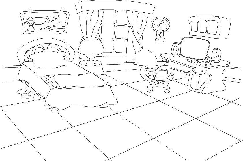 Coloring Room. Category Bedroom. Tags:  bedroom, bedroom, bed.