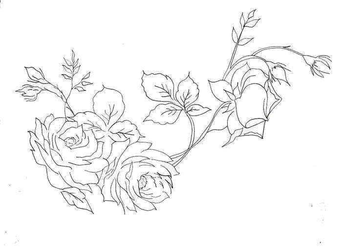 Coloring Beautiful roses. Category flowers. Tags:  Flowers, roses.