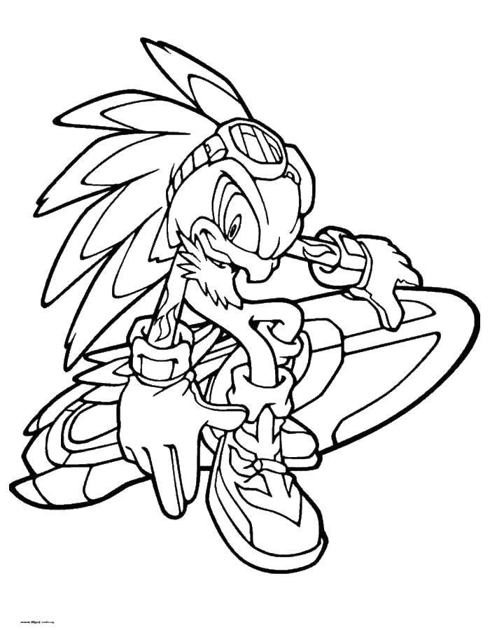 Coloring Characters sonic. Category coloring pages sonic. Tags:  Sonic X cartoon, sonic, characters.