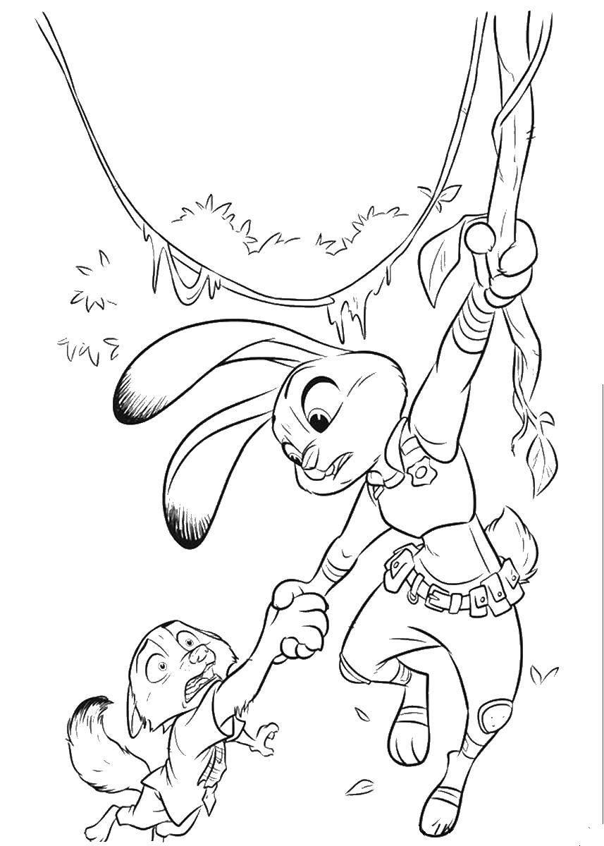 Coloring Bunnies. Category Zeropolis. Tags:  cartoons, Zeropolis, bunnies.