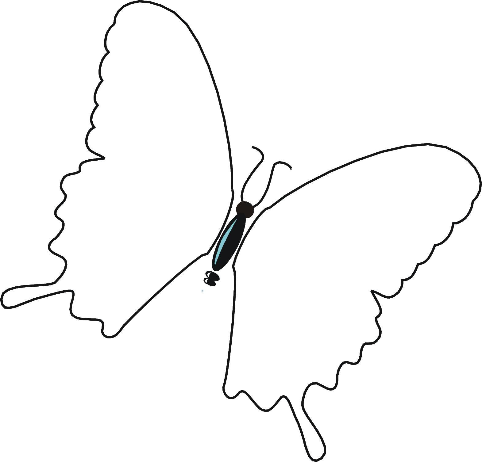 Coloring Butterfly. Category Insects. Tags:  insects, butterfly.