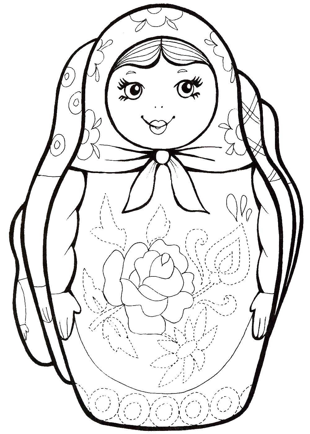 Coloring Fix the patterns on the dolls. Category fix on the model. Tags:  Matryoshka.