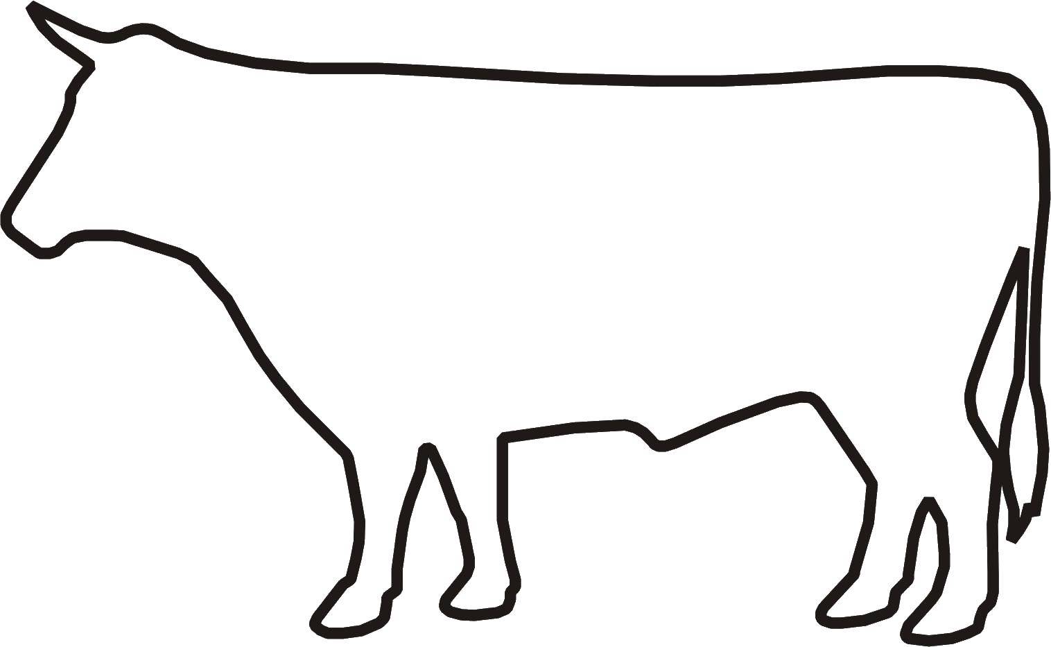Название: Раскраска Корова. Категория: домашние животные. Теги: животные, скот, корова, молоко.
