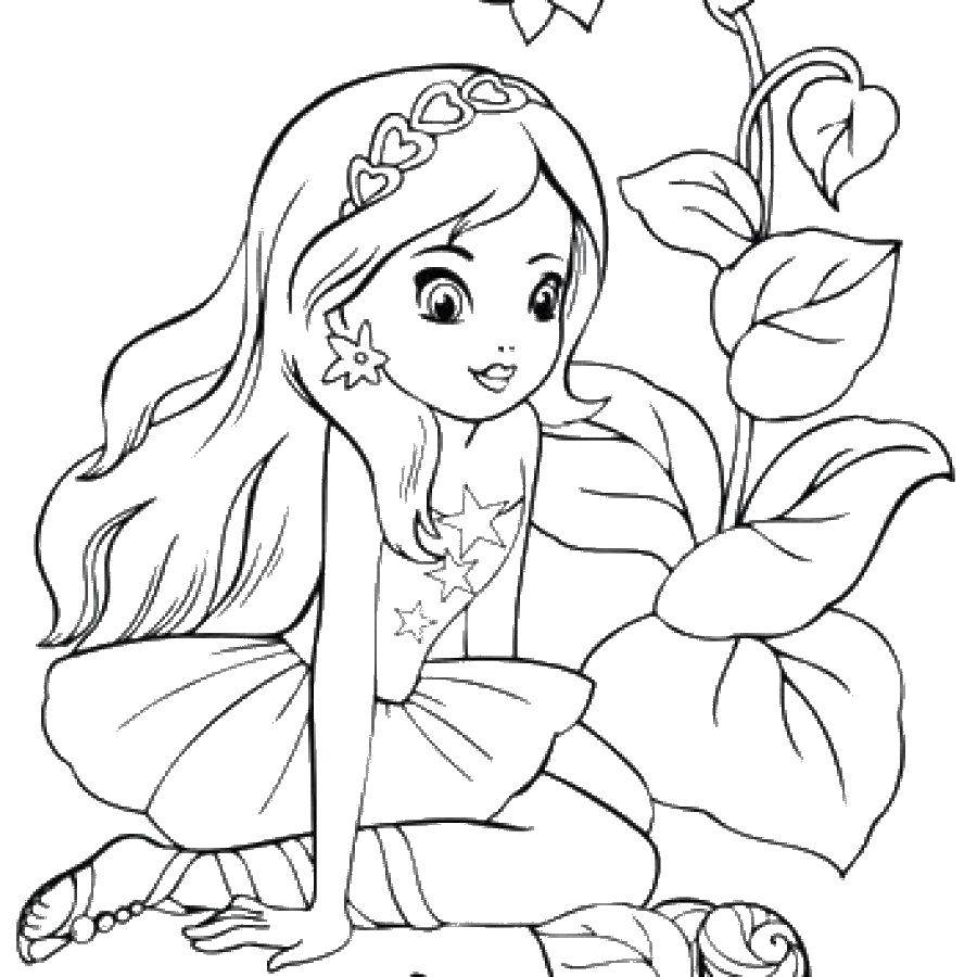 Coloring Beautiful girl. Category For girls. Tags:  for girls, dress, beauty, girl.