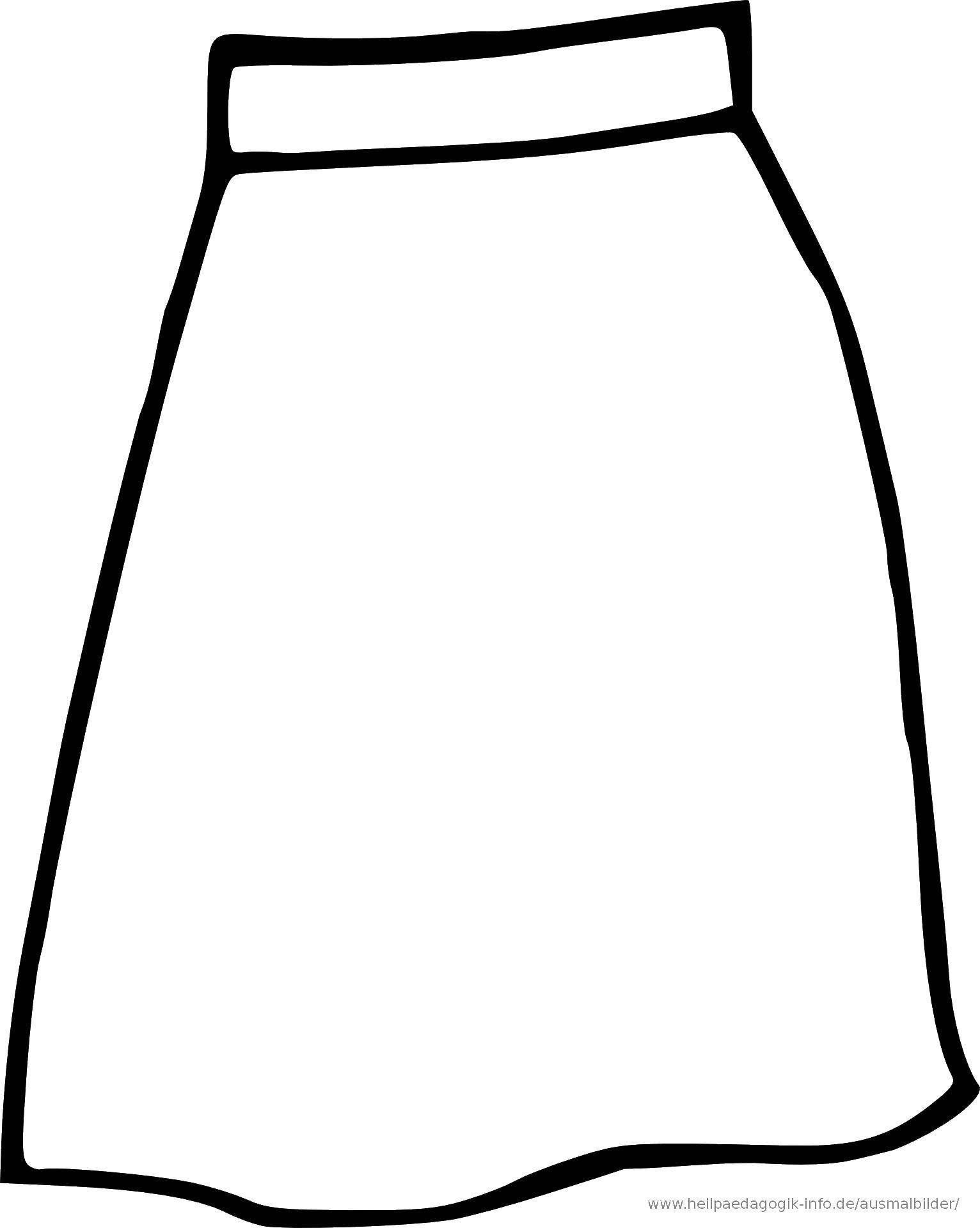 Название: Раскраска Прямая юбка. Категория: юбка. Теги: одежда, юбка.