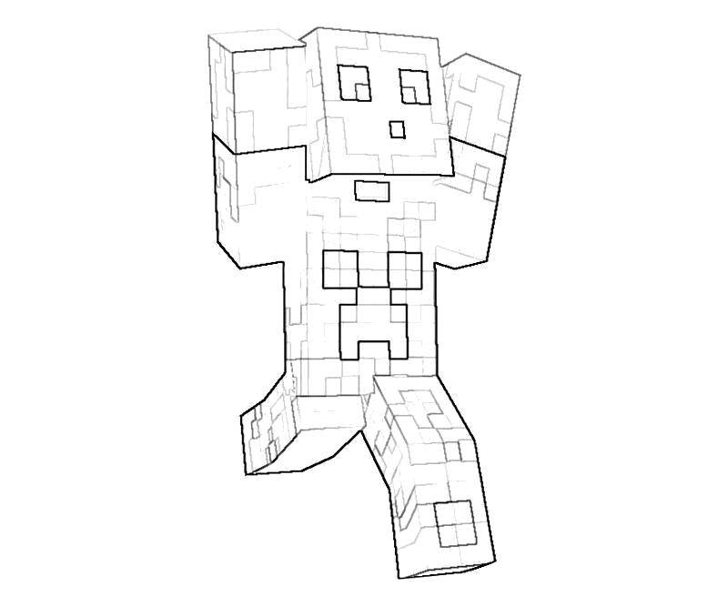 Coloring Running man. Category minecraft. Tags:  Games, Minecraft.