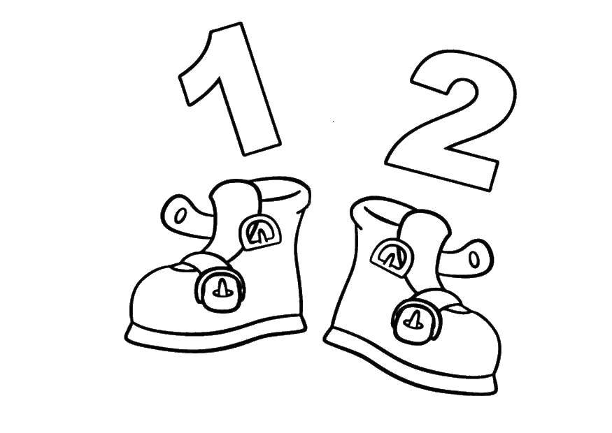 Coloring Shoes. Category clothing. Tags:  Shoes.