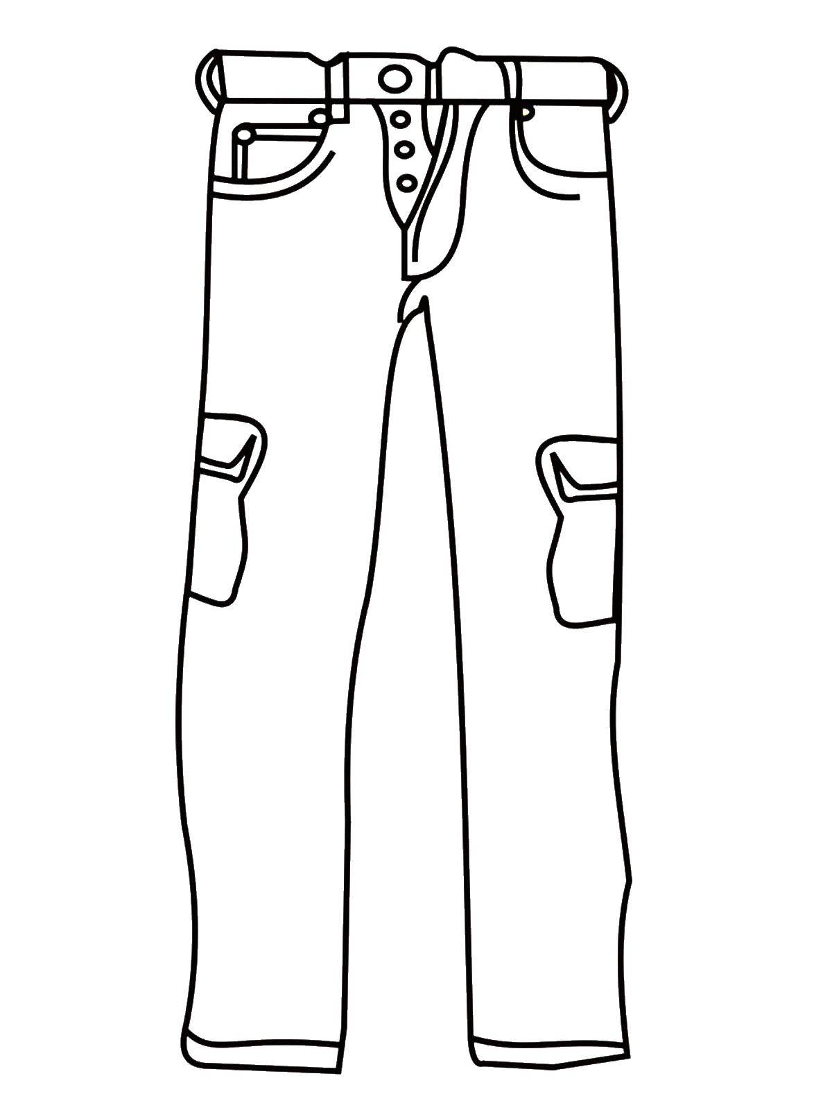 Coloring Pants. Category clothing. Tags:  Pants .