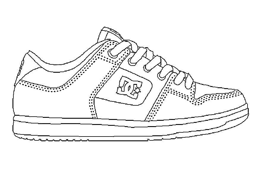 Coloring Sneakers. Category clothing. Tags:  Shoes.