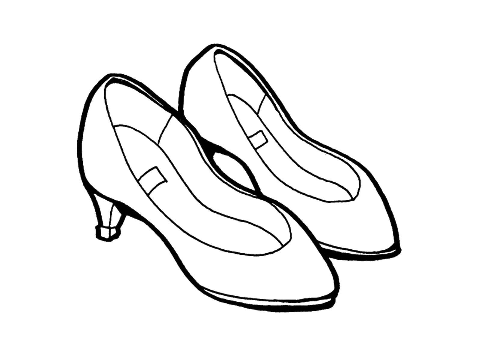 Coloring Beautiful shoes. Category clothing. Tags:  Clothing, shoes, shoes.