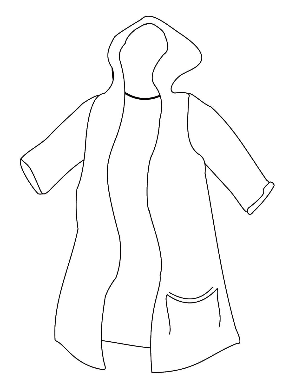 Coloring Cloak. Category clothing. Tags:  cloak.