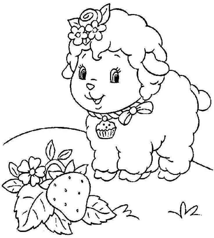 Coloring A picture of a nice sheep on the meadow. Category Pets allowed. Tags:  sheep.