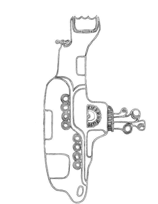 Название: Раскраска Субмарина.. Категория: подводная лодка. Теги: субмарины, подводные лодки.