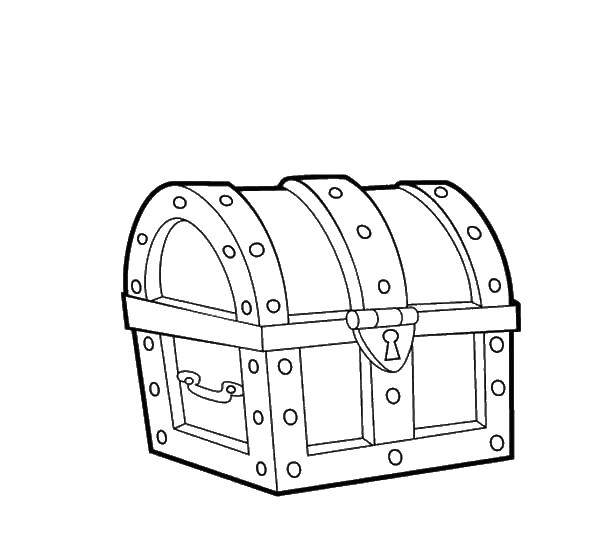 Coloring Chest. Category The pirates. Tags:  Pirate, island, treasure.