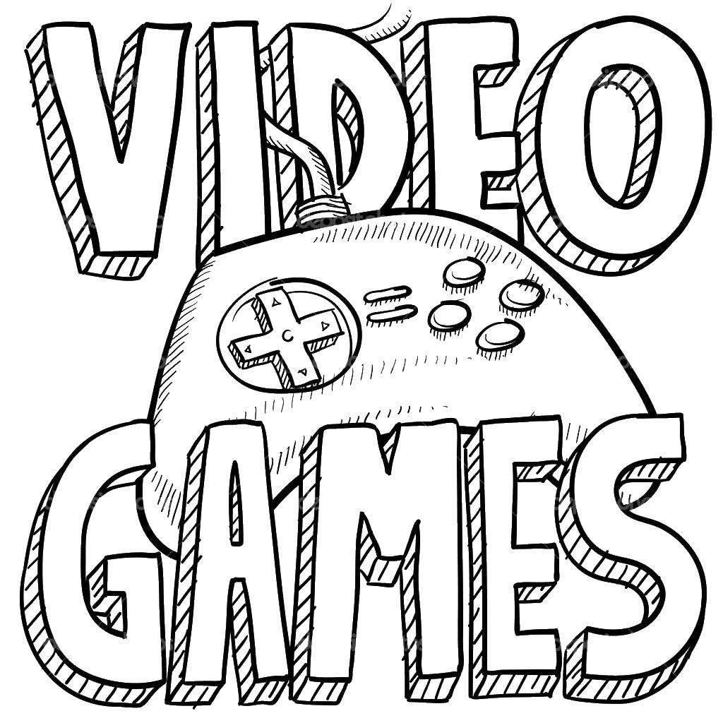 Coloring Video games.. Category games. Tags:  Game, video game.