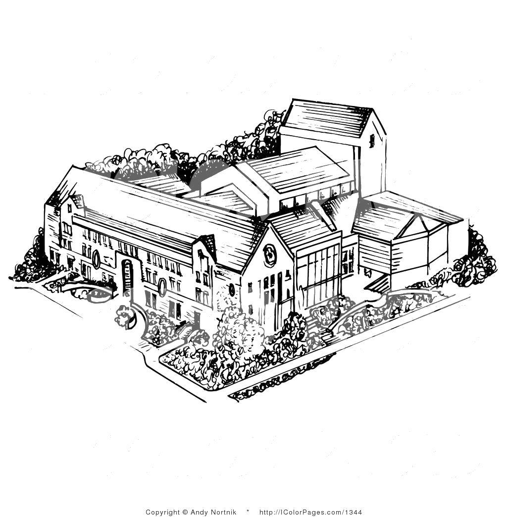 Coloring Country mansion. Category home. Tags:  House, building.