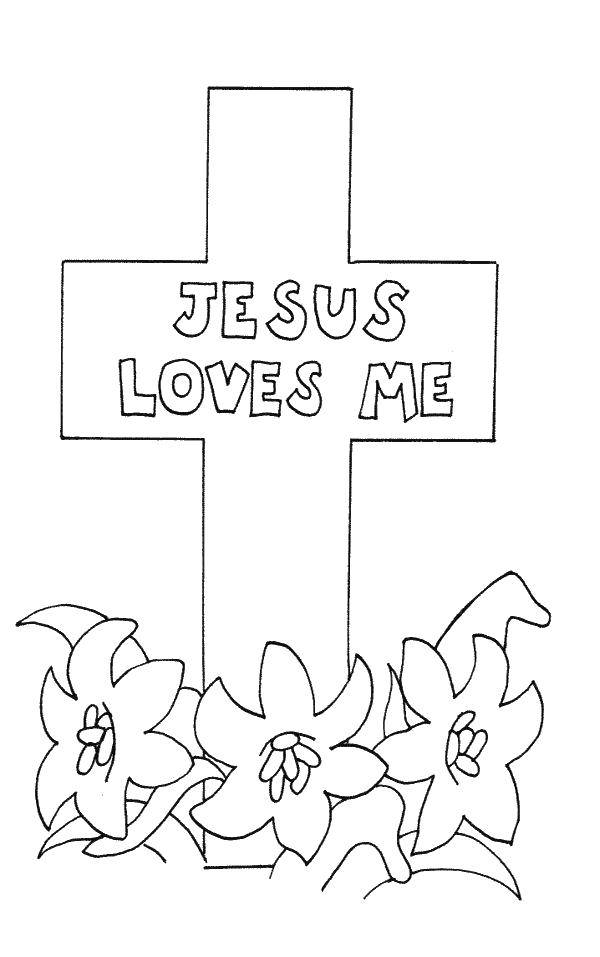 Coloring Jesus loves me. Category the Bible. Tags:  The Bible.