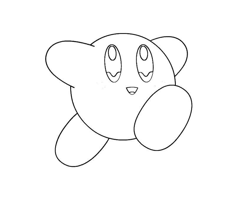 Coloring Kirby runs. Category Kirby. Tags:  That Kirby game.