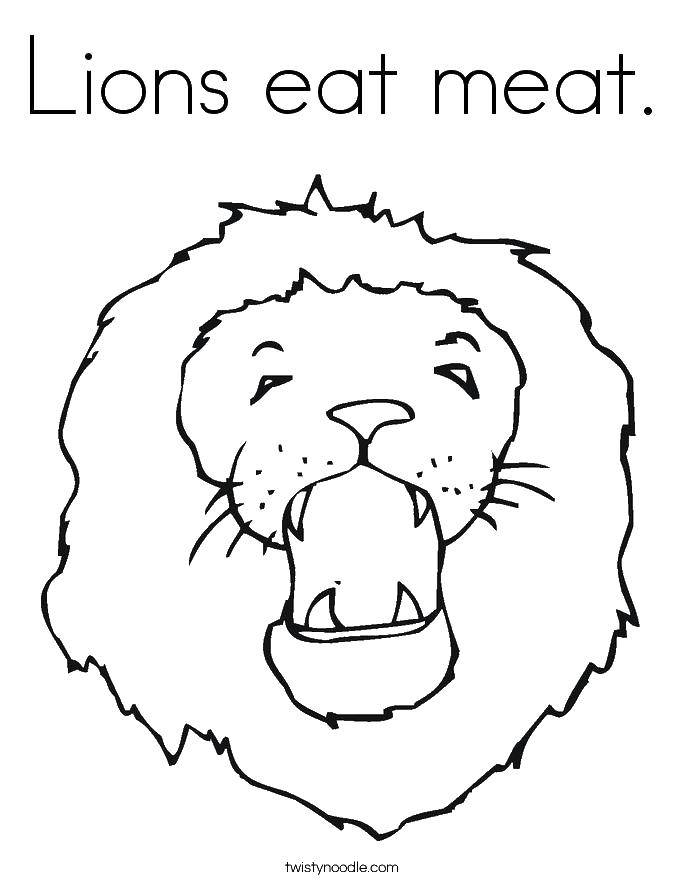 Coloring Lions eat meat. Category Meat. Tags:  meat, lions.