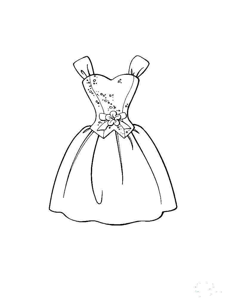 Coloring Nice dress. Category Dress. Tags:  dress, clothes.