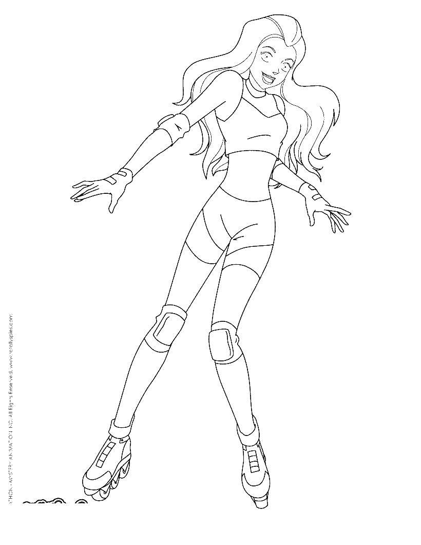 Coloring Samantha. Category totally spies. Tags:  Samantha, totalspace.