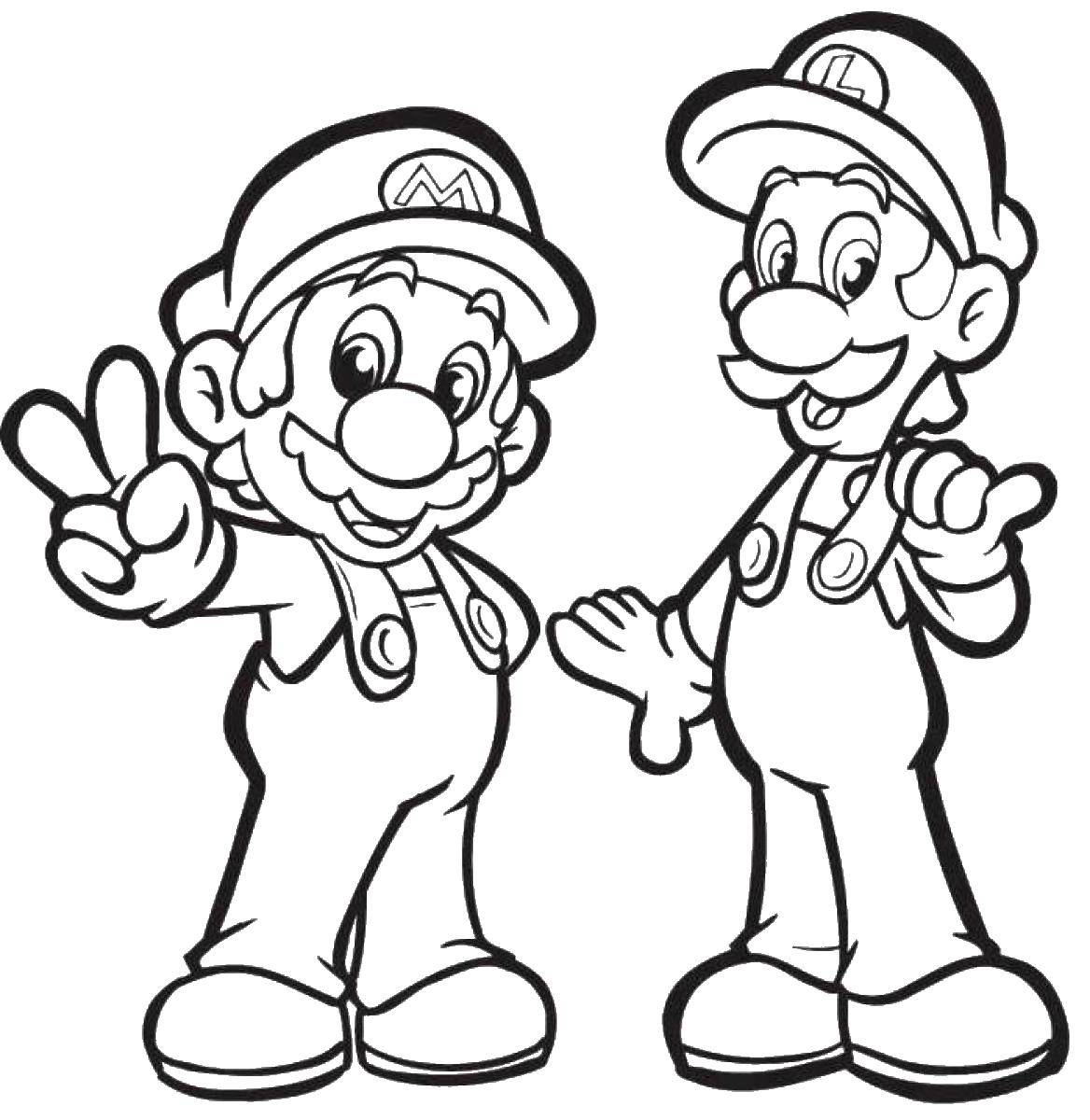 Coloring Plumbers Mario. Category The character from the game. Tags:  Games, Mario.