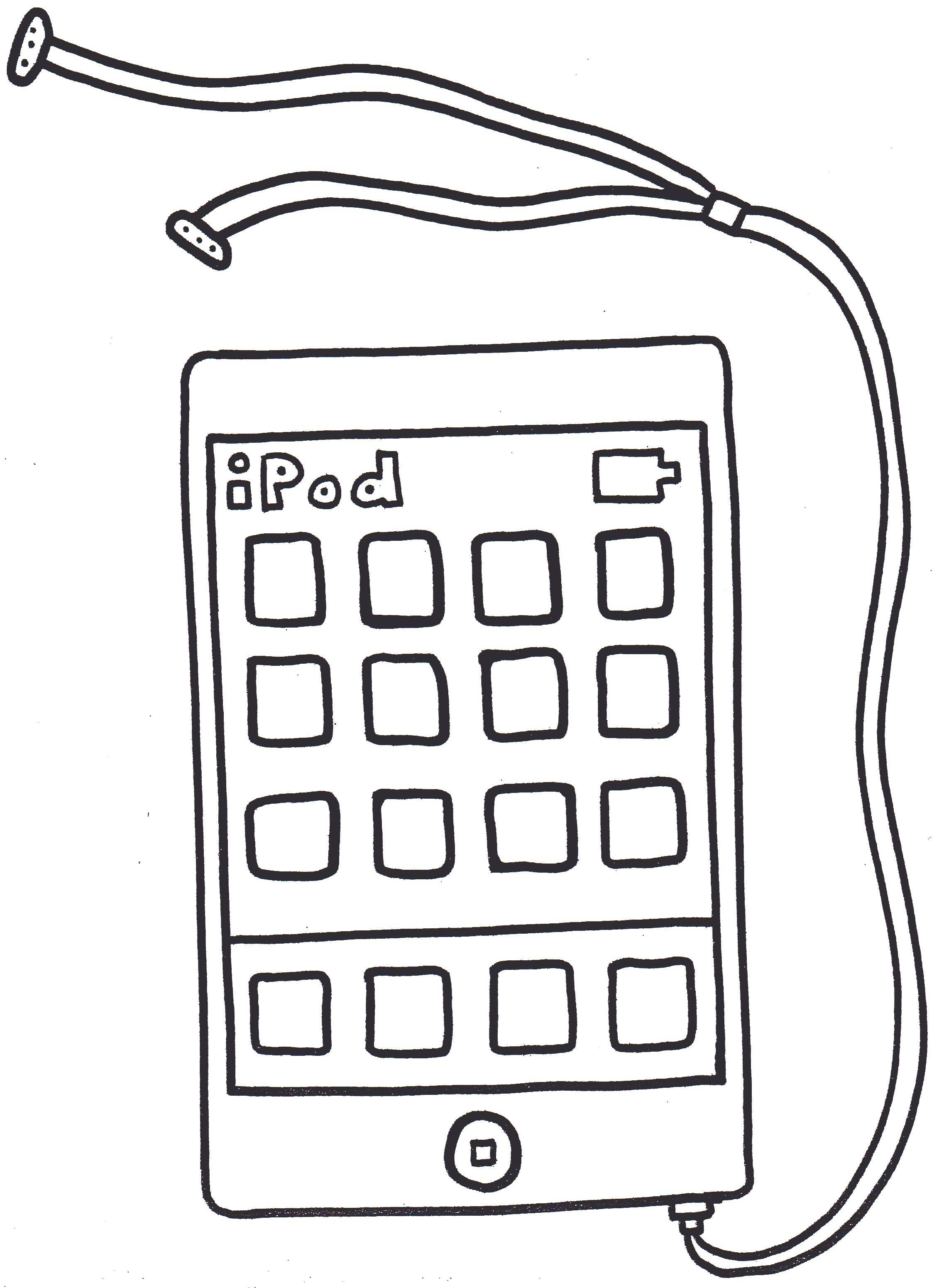 Coloring IPod. Category the phone. Tags:  Technique.